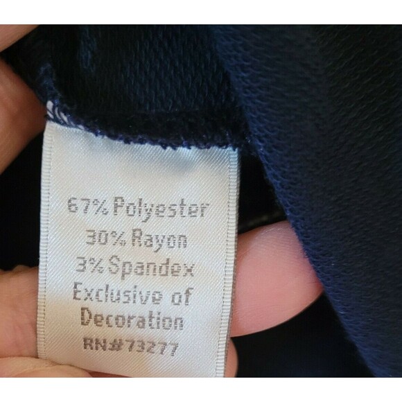 LC Lauren Conrad Size M Blue Bell Sleeve Ruffle Sweater w/Floral Lace Appliques - Picture 5 of 8